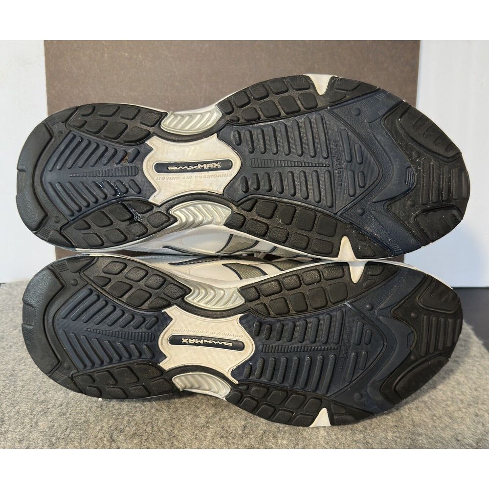 Reebok Mens‎ 9 PLAY DRY DMX MAX White Blue Navy Silver - Picture 4 of 9